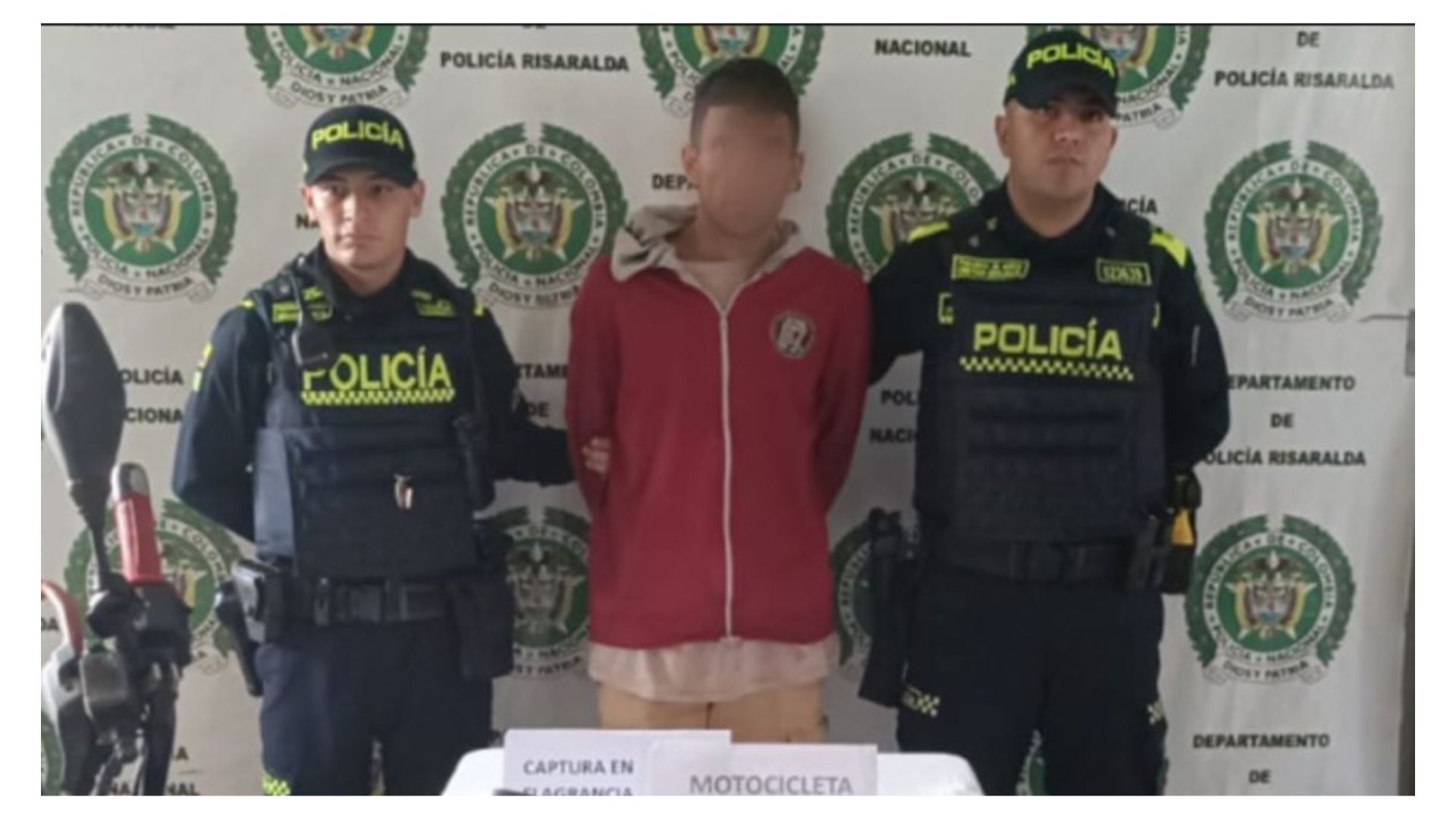 Risaralda hoy: hombre quedó libre y en 30 minutos lo detuvieron por robar moto