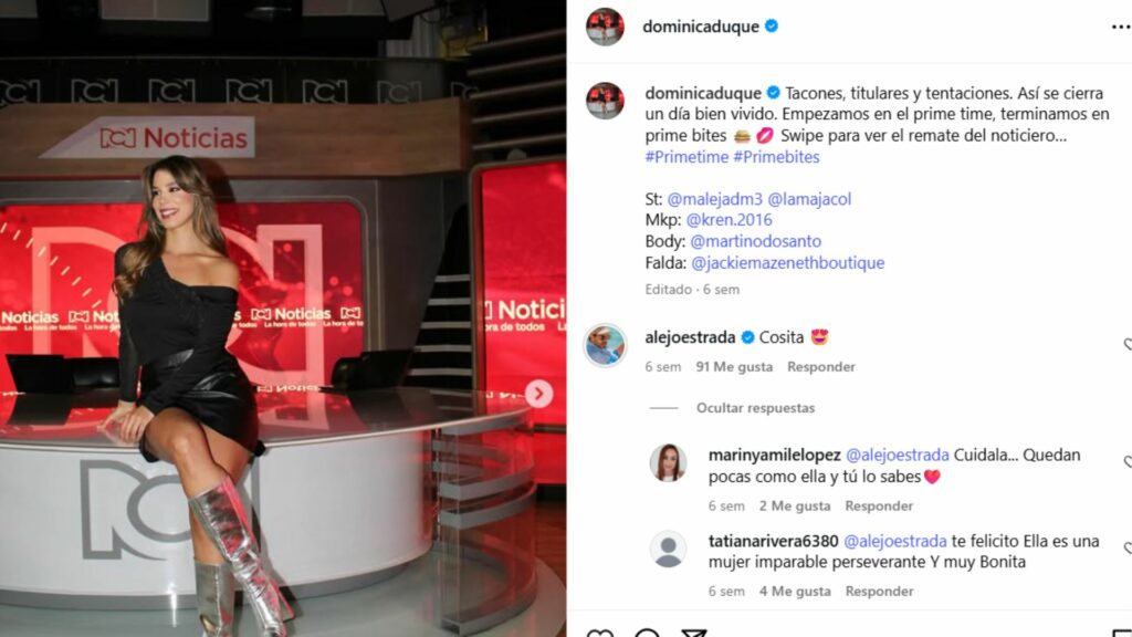 Mensaje de Alejandro Estrada a Dominica.