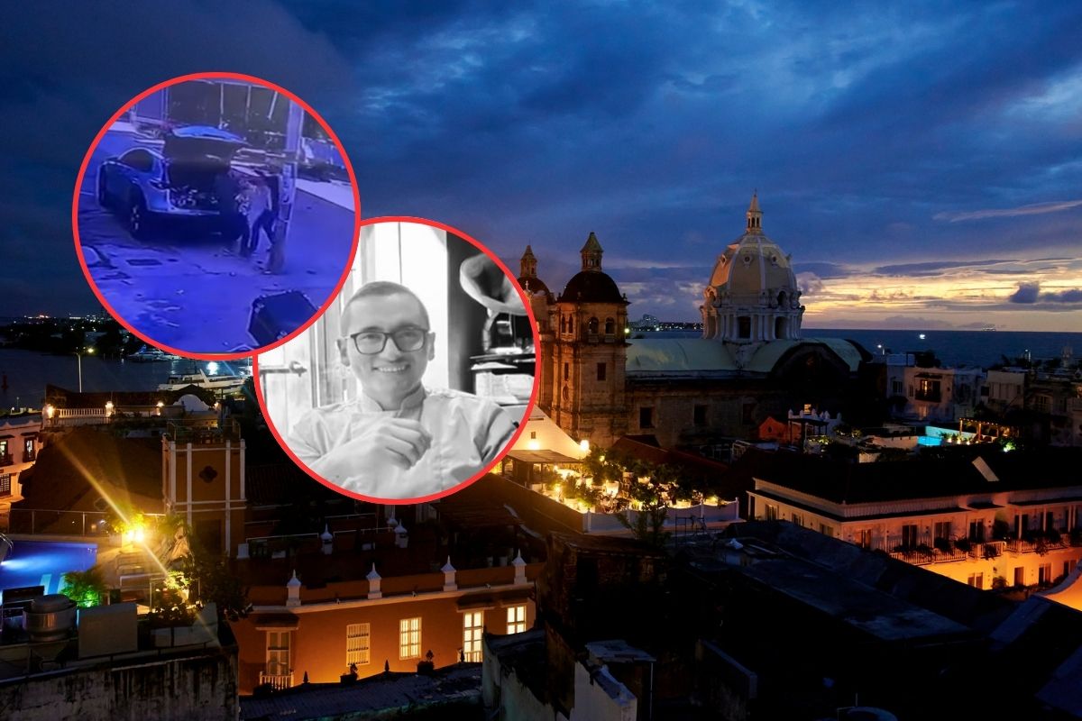 Imágenes del asesinato del chef Luis Dionisio Ruiz en Cartagena, en medio de un robo