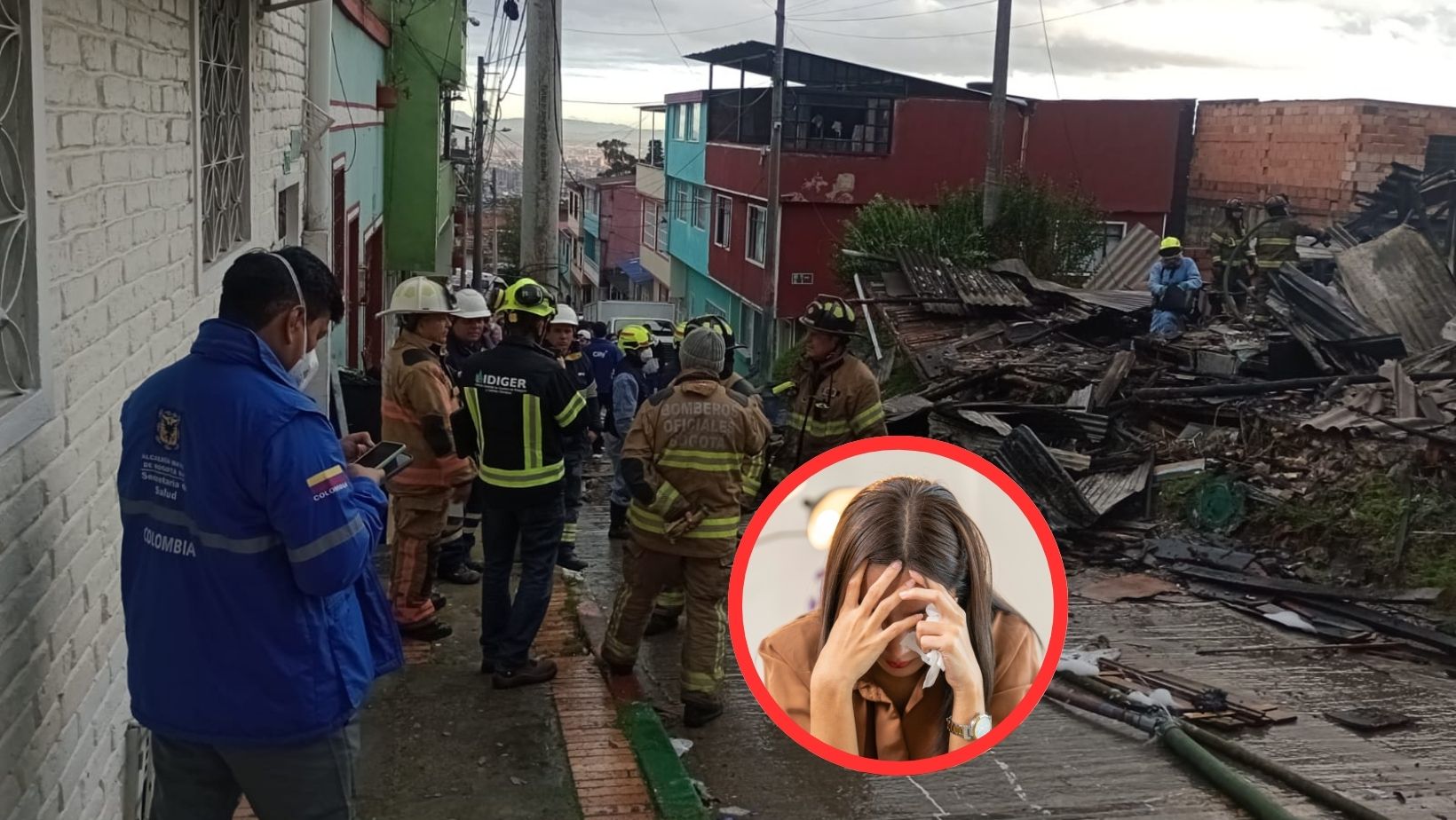 Incendio en Bogotá hoy: duro relato de una de las víctimas