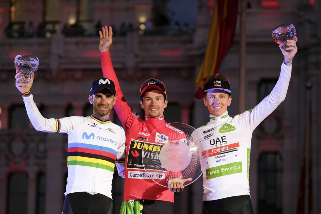 Tadej Pogacar en la Vuelta España / Getty