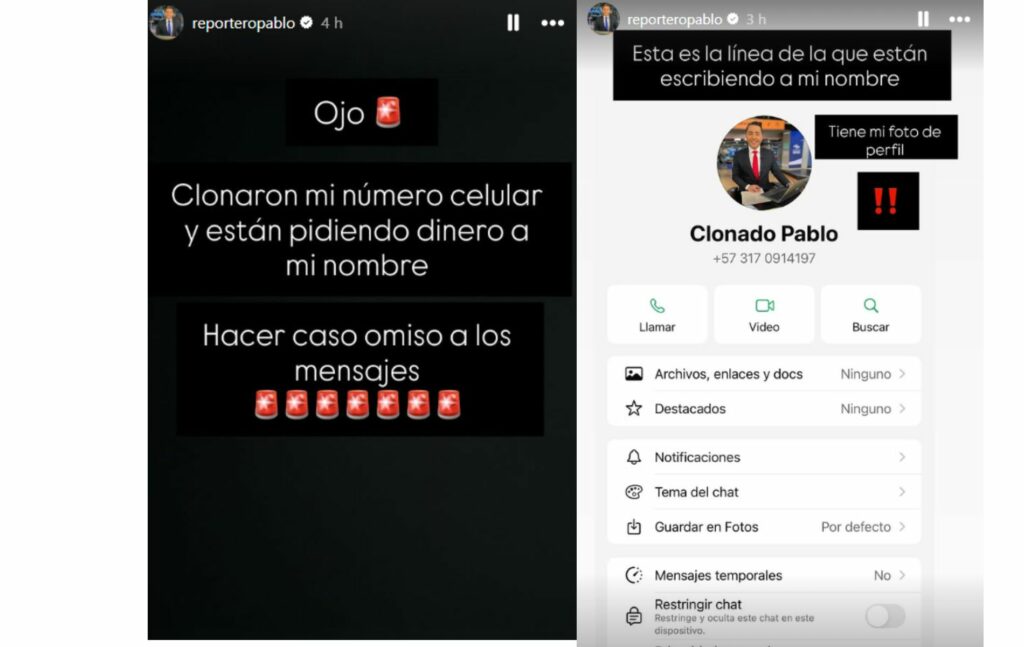 Clonar números.