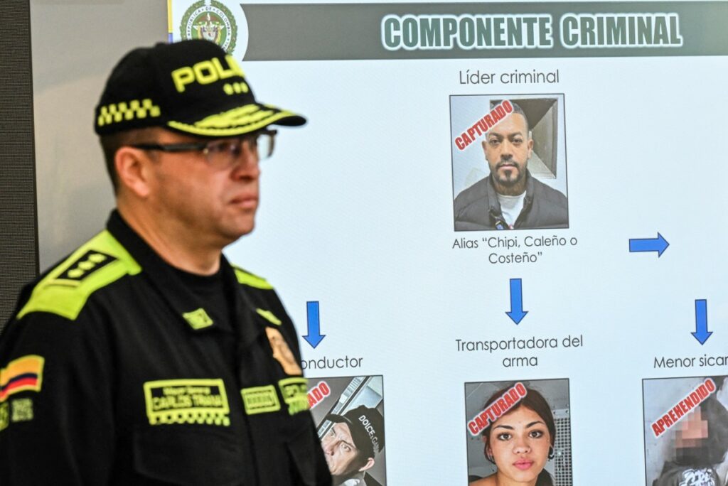 Organigrama en caso de Miguel Uribe / AFP