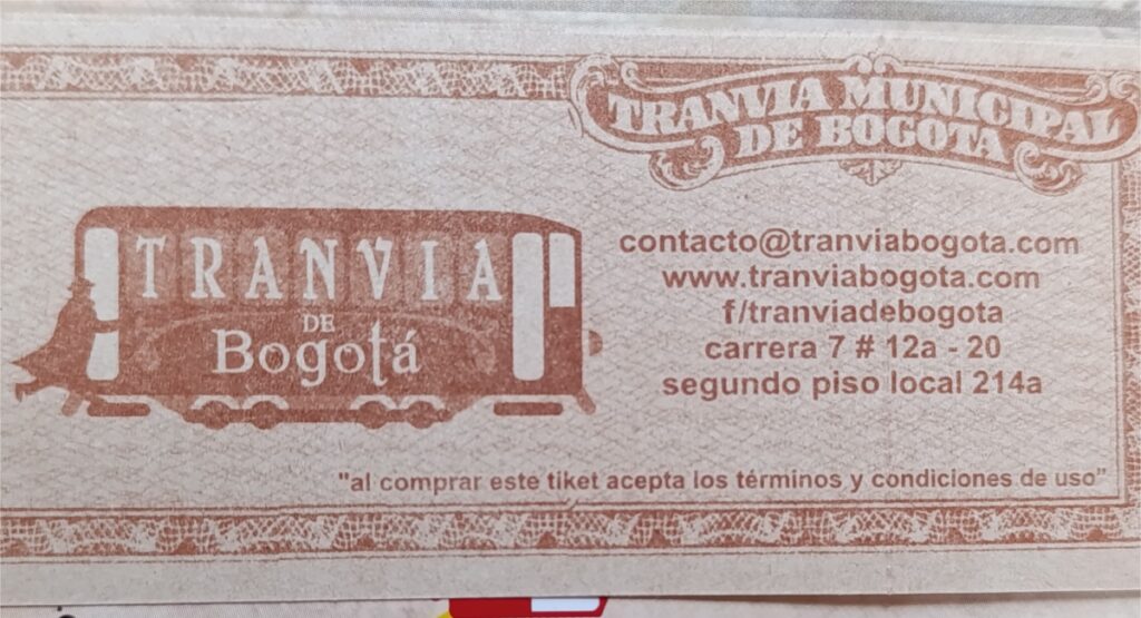 Réplica del tiquete del tranvía / Pulzo