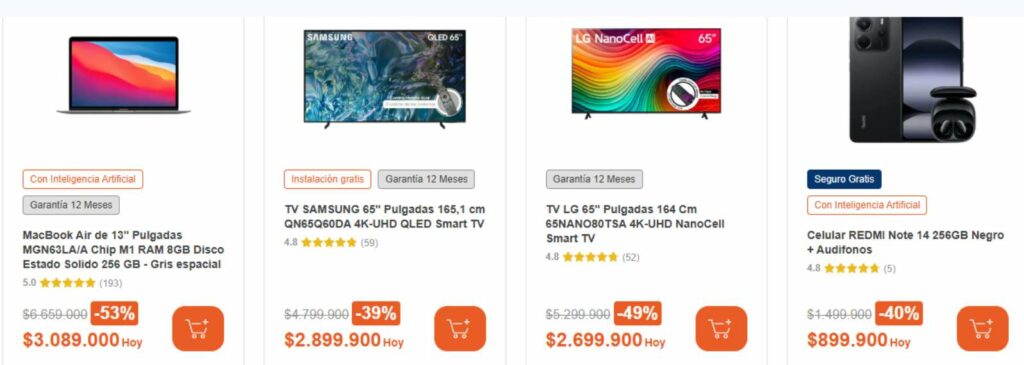Descuentos en Alkosto en julio de 2025 / Alkosto