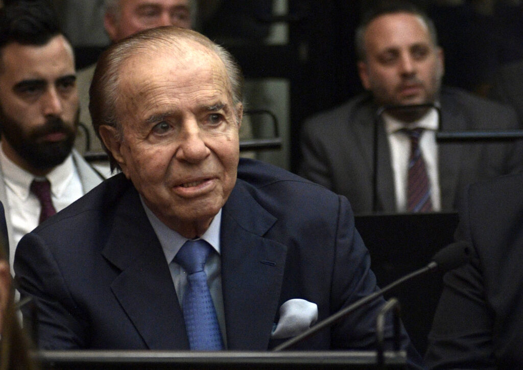Carlos Menem, expresidente de Argentina / AFP