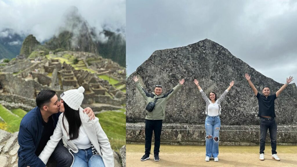 Laura Daniela Blanco y su novio.