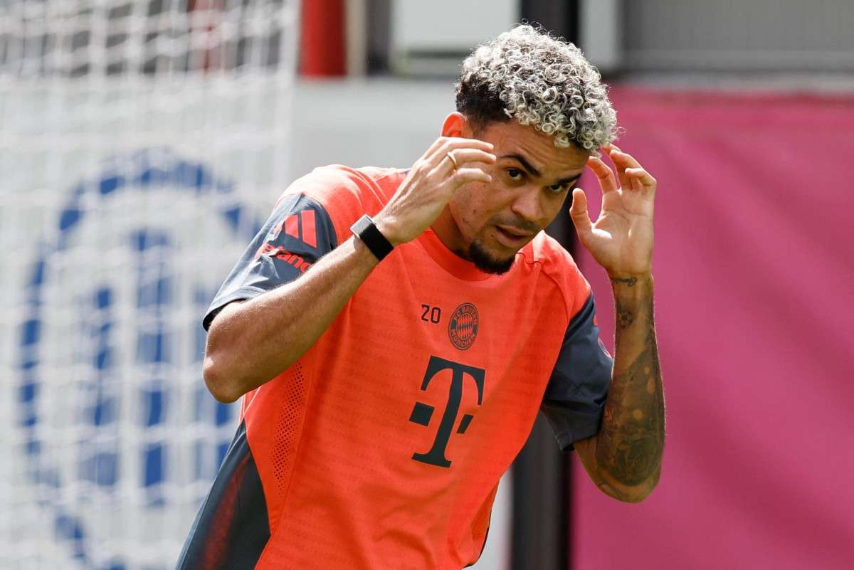 Foto de Luis Díaz, en nota de cómo entrena Luis Díaz en Bayern Múnich por idioma y qué soluciones tiene pronto