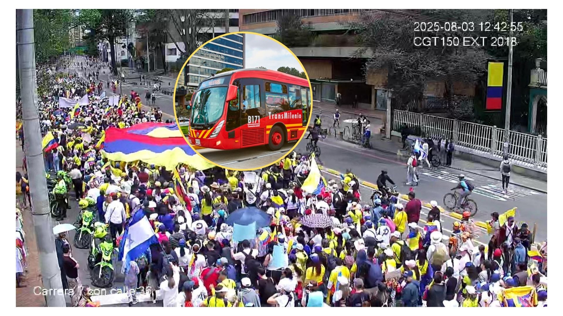 Movilidad Bogotá hoy marchas: cierran estación de Transmilenio Museo del Oro