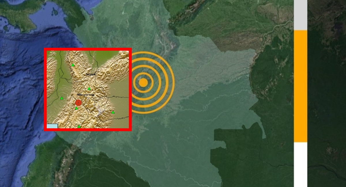 Temblor en Colombia este miércoles 6 de agosto con magnitud 3.3 en Los Santos