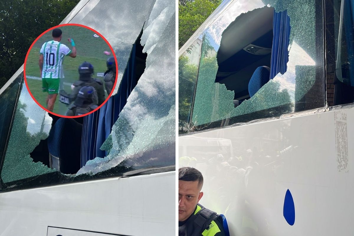 Imágenes de los ataques que vivió Atlético Nacional durante su partido en Cúcuta