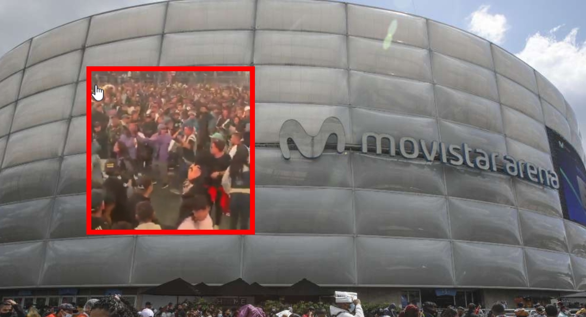 [Video] Así iniciaron desmanes en Movistar arena antes de concierto cancelado