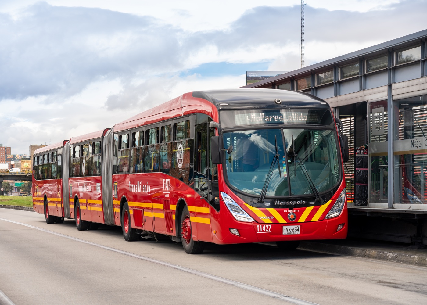 Foto de Transmilenio, en nota de que Transmilenio anunció cierres de portal América y de una estación clave en agosto