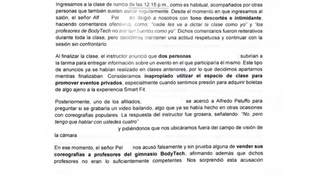 Comunicado de afectados en Smart Fit por el altercado con un instructor en sede de Cajicá