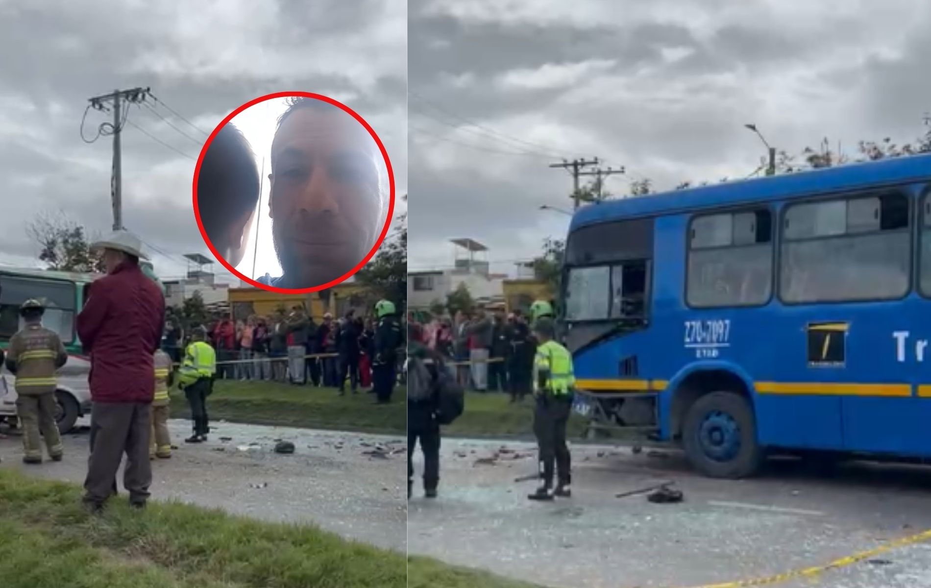 Padre con su hijo en brazos dice que no lo han atendido tras accidente en SITP