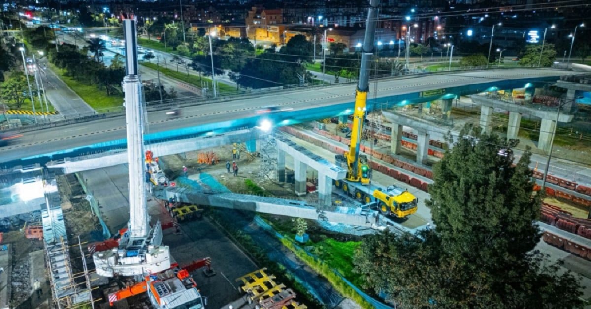 Puente de Bogotá que tiene icopor 