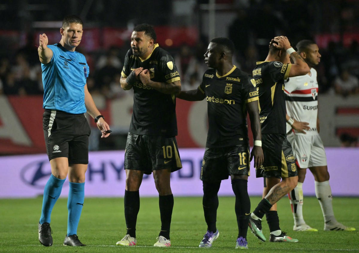 Video de por qué expulsaron a Edwin Cardona en Nacional-Sao Paulo, en Copa