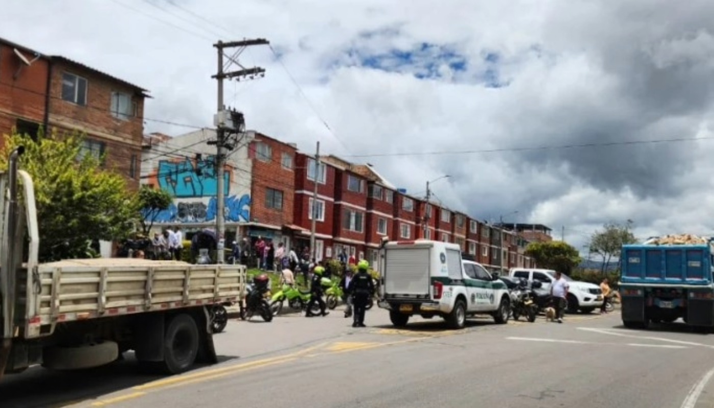 Policía herido en persecución sur de Bogotá: persecución con helicóptero  
