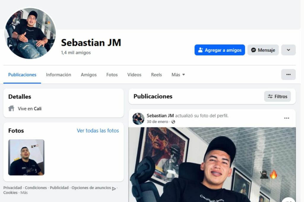 Facebook de alias Sebastián