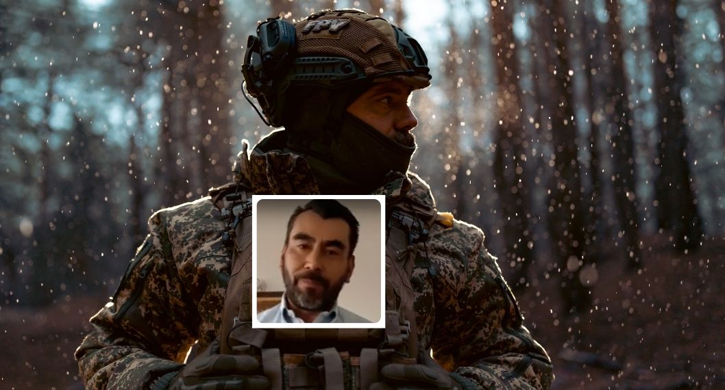 Foto de guerra y Alejandro Guerrero, en nota de que actor Alejandro Guerrero (Caracol y RCN) dijo cuánto ganaba en guerra de Ucrania