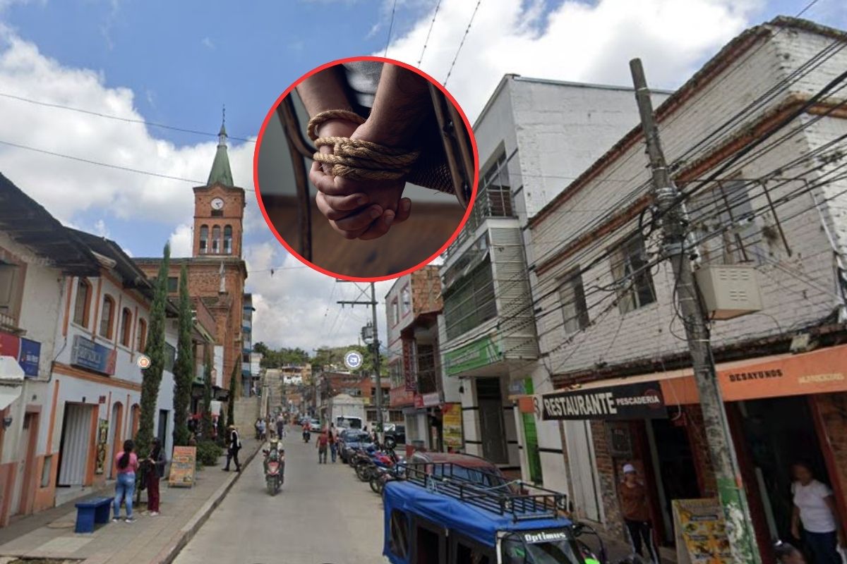 Centro de Silvania (Cundinamarca), municipio en el que secuestraron a un concejal de Rionegro (Antioquia)