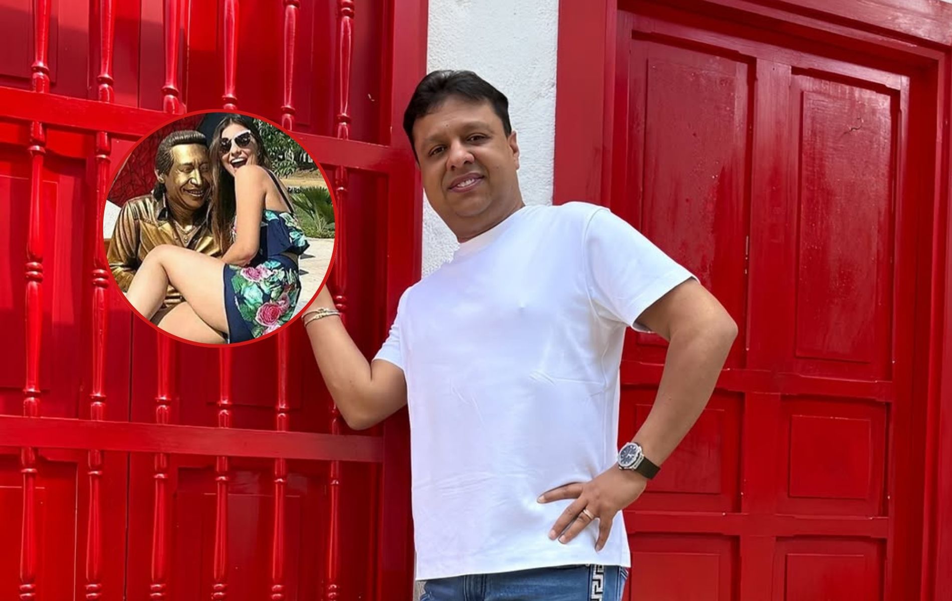 Rafael Santos dice que estatua de Diomedes Díaz dejó embarazada a 5 mujeres