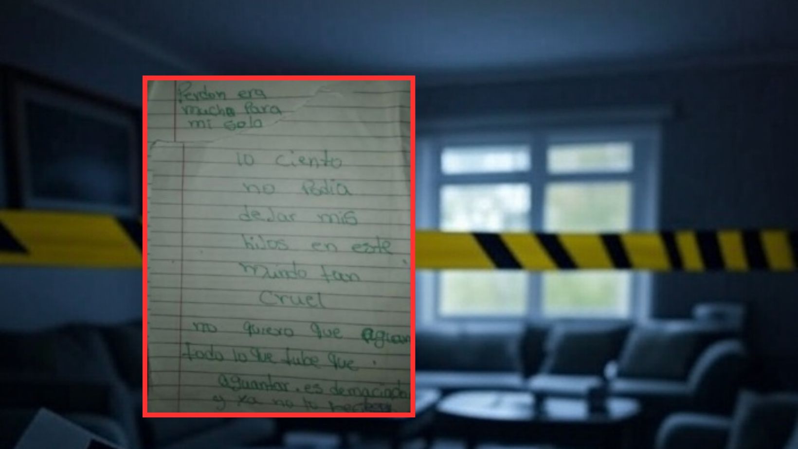 Fuerte carta que dejó madre que envenenó a sus 3 hijos: qué dice