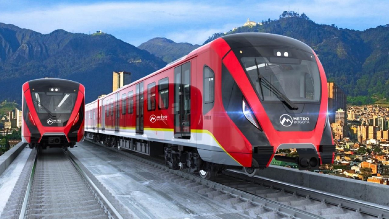 Foto del metro de Bogotá: primer tren llegó y Carlos Fernando Galán lo mostró