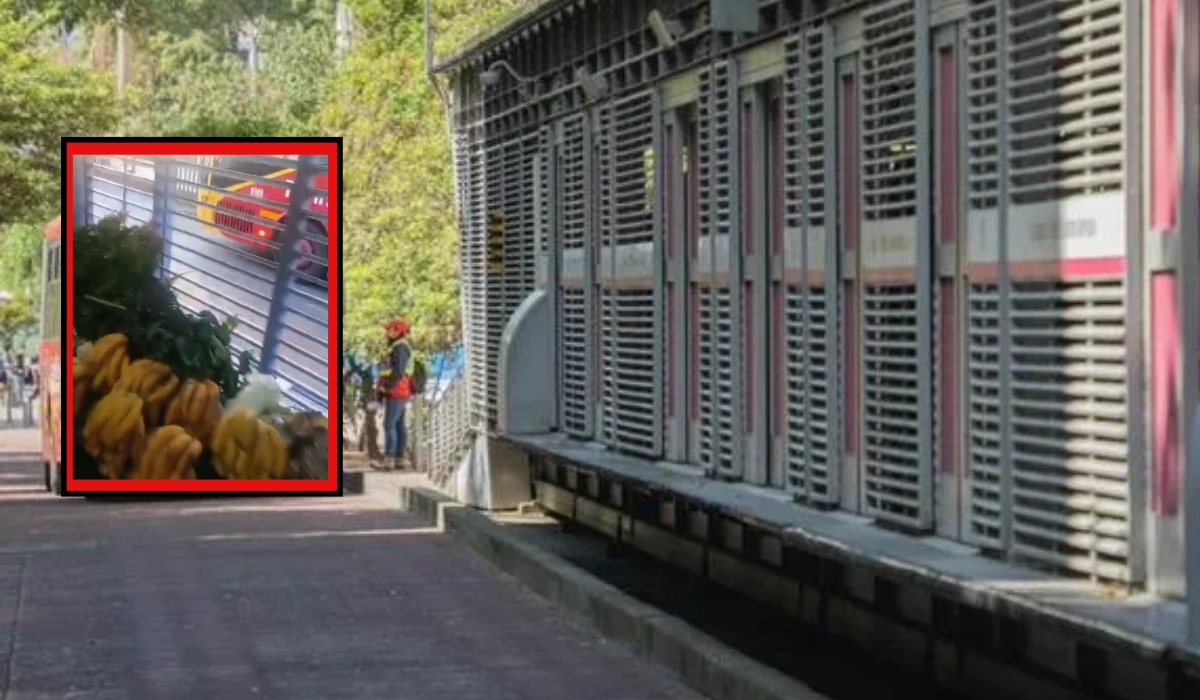 Estación de Transmilenio parece mercado ambulante