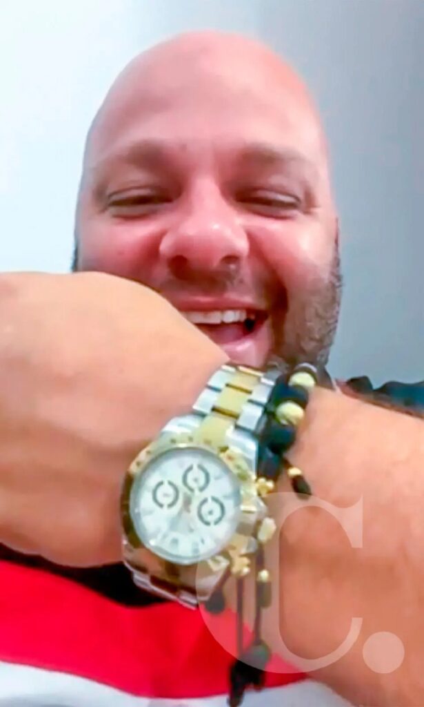 Hermano de Daniel Quintero presumiendo su Rolex / El Colombiano