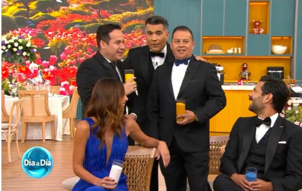 Carolina Soto, Nelson Polanía, César Corredor, Carlos Calero y Juan Diego Vanegas / Canal Caracol
