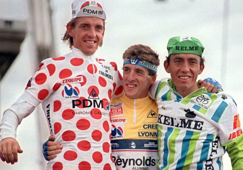 Fabio Parra, podio en el Tour de Francia / AFP