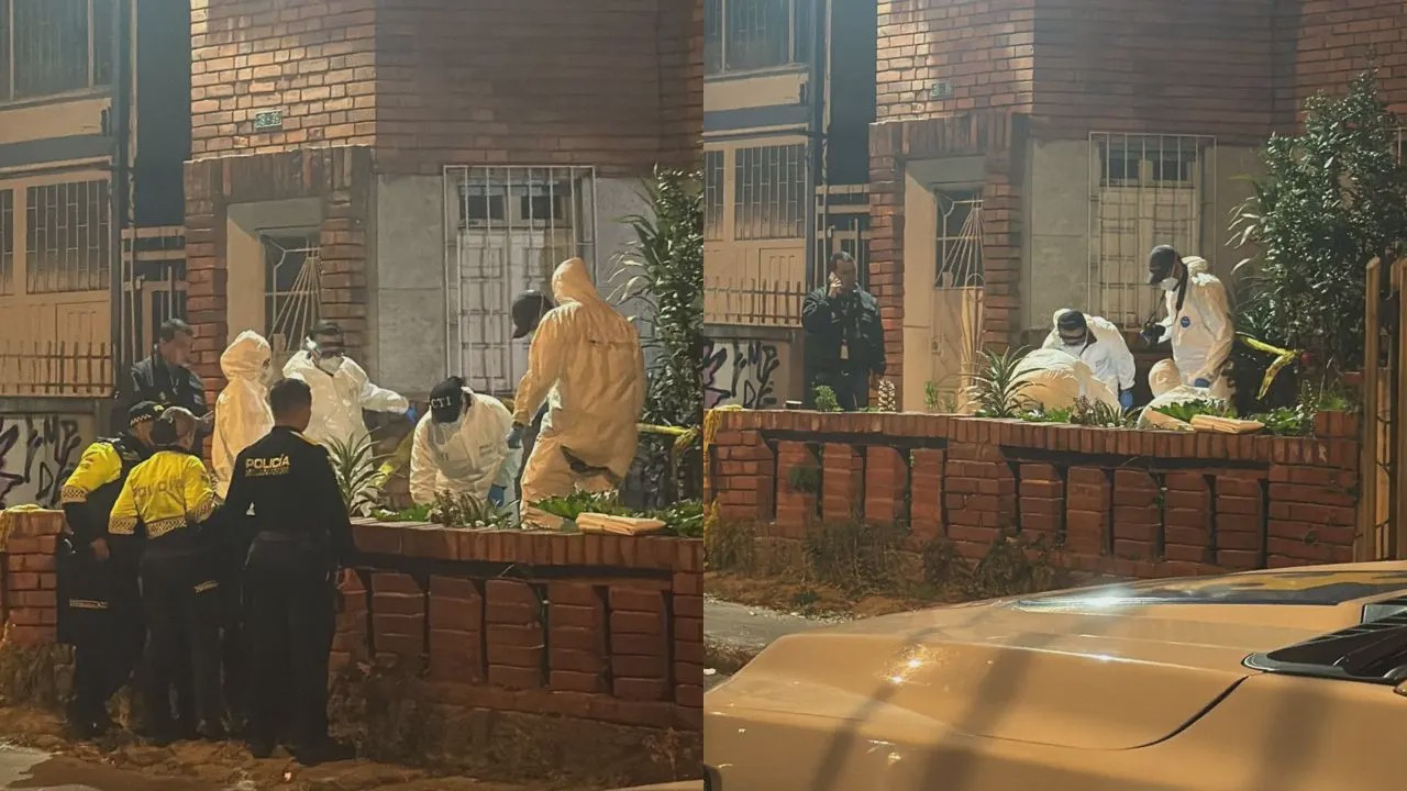 En la entrada de esta casa de Teusaquillo (Bogotá) hallaron a una persona sin vida