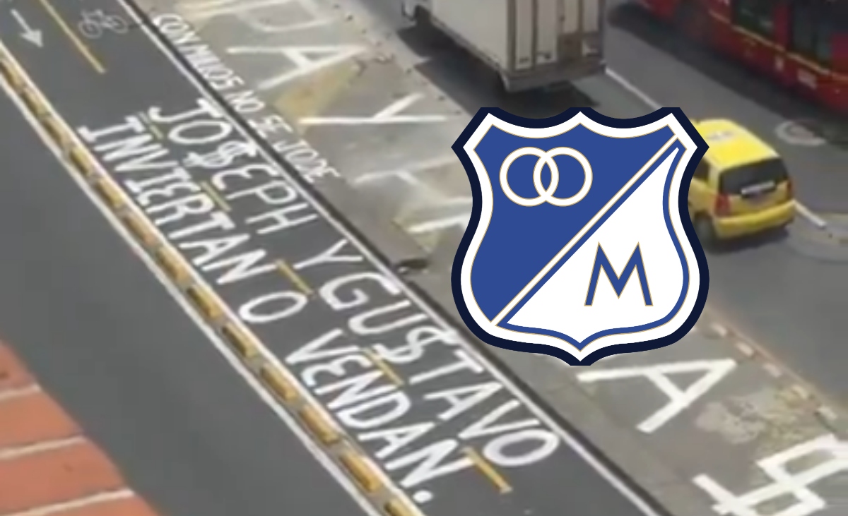 Protesta hinchas de Millonarios