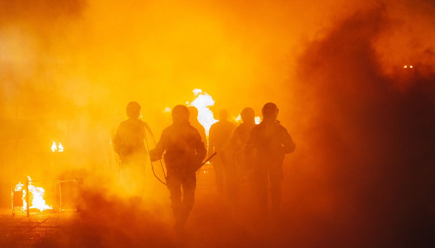 Incendio en estación de Policía de Funza; motín de presos