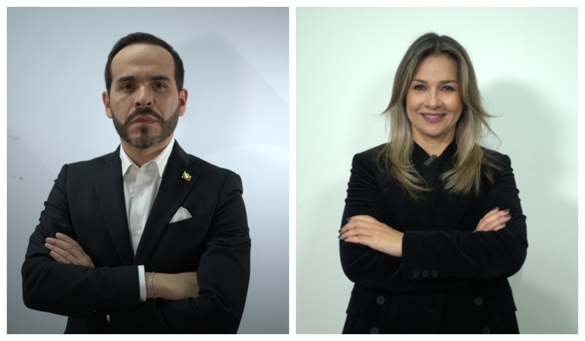 Abelardo De La Espriella y Vicky Dávila, precandidatos presidenciales.