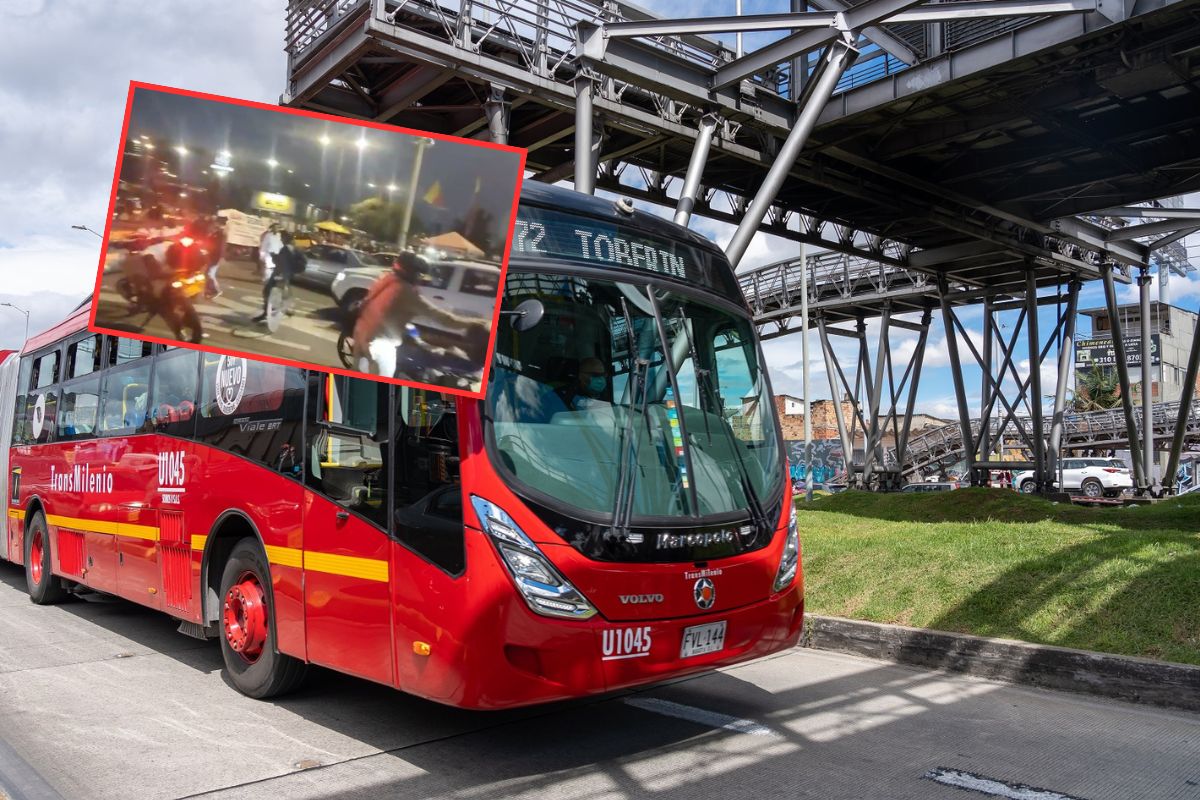 Protestas sobre la calle 26 de Bogotá colapsaron Transmilenio