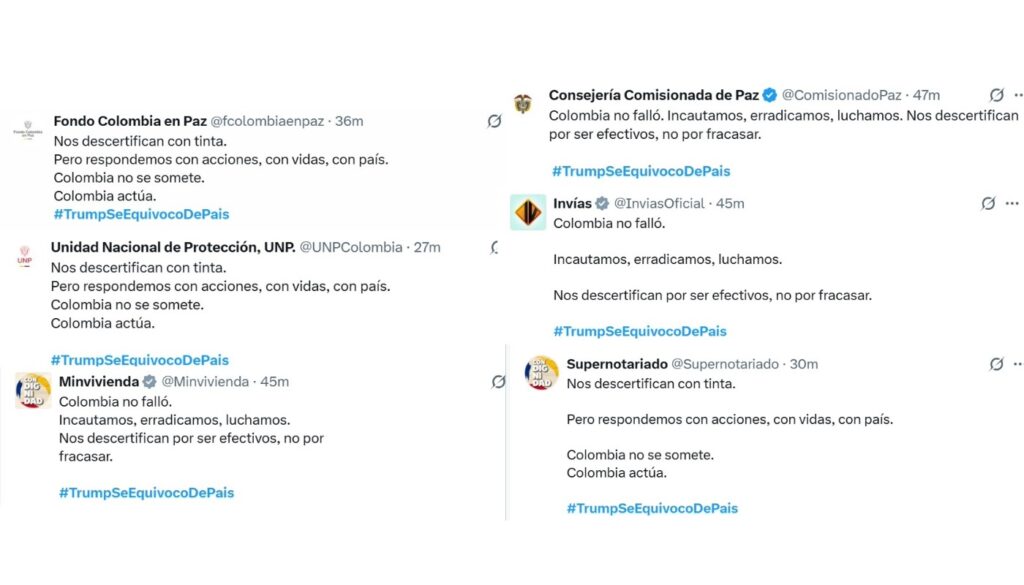 Trinos del Gobierno contra decisión de Trump.