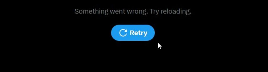 Error en 'X' (Twitter) / 'X'