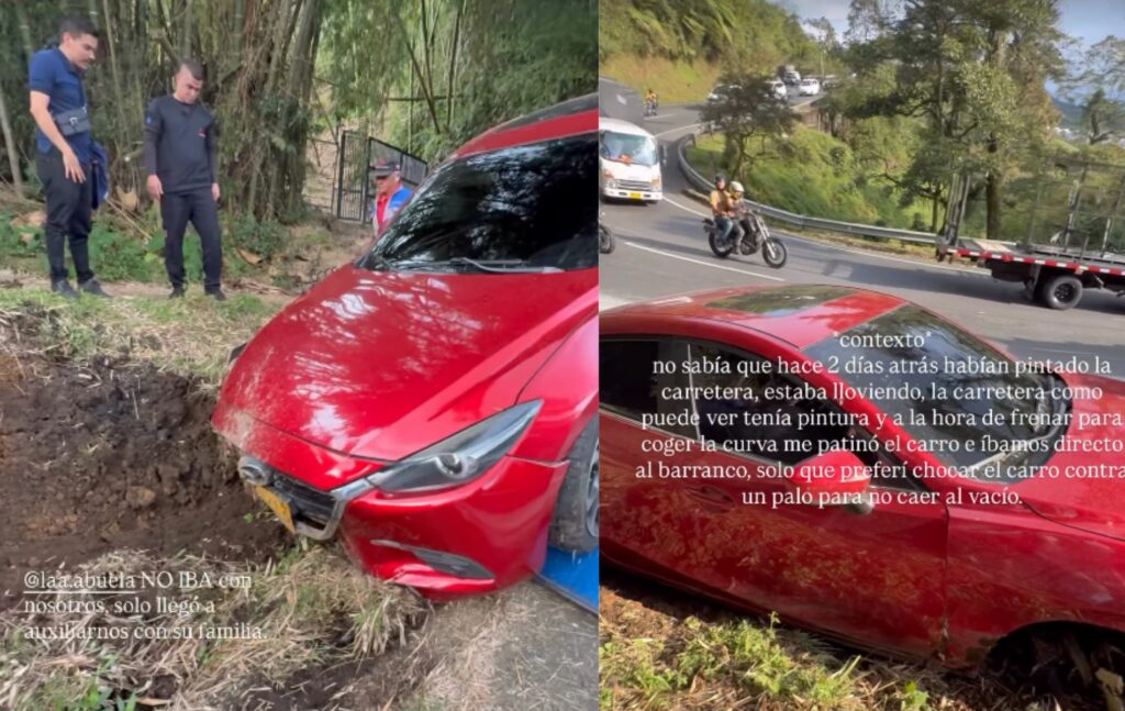 Accidente de 'la Jesuu' en Medellín / Instagram @lajesuu