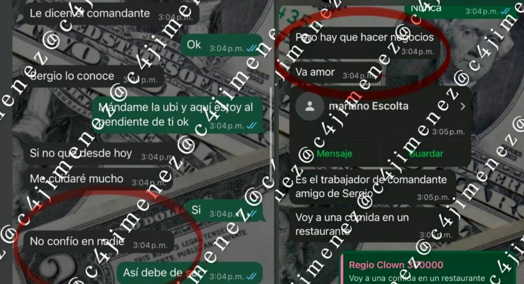 Chats de Regio Clown / X: @c4jimenez