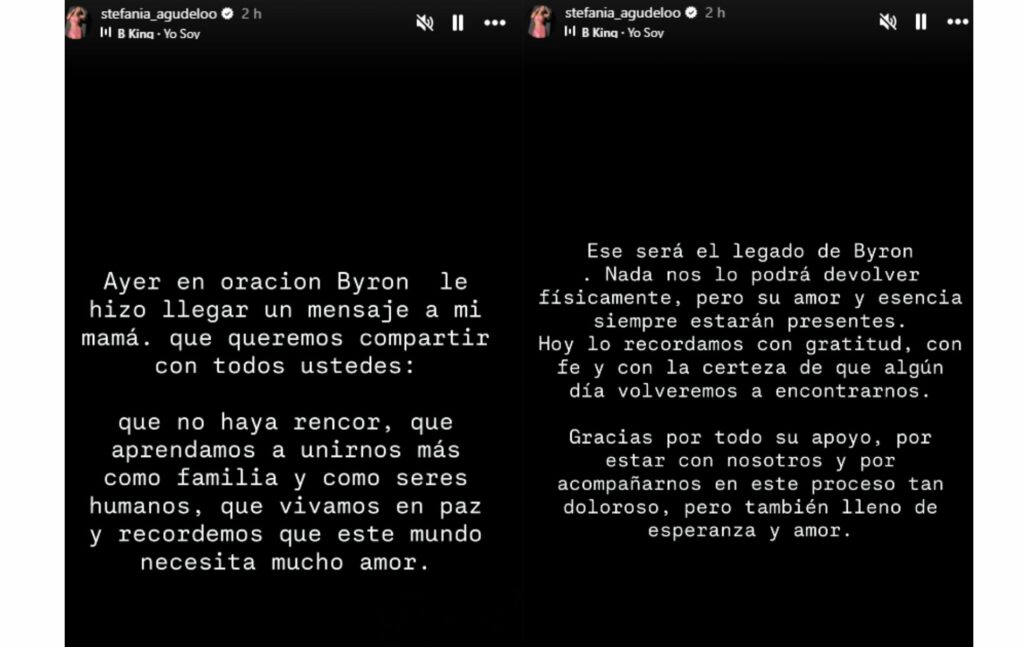 Mensaje de hermana de B-King