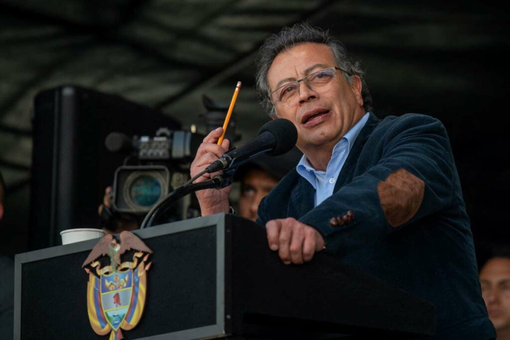 Gustavo Petro sin anillo, 19 de septiembre de 2024 / AFP