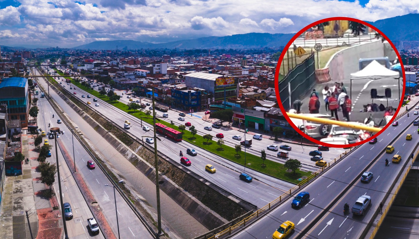 Bloqueos en la calle 72 en Bogotá: universidad pedagógica protestas