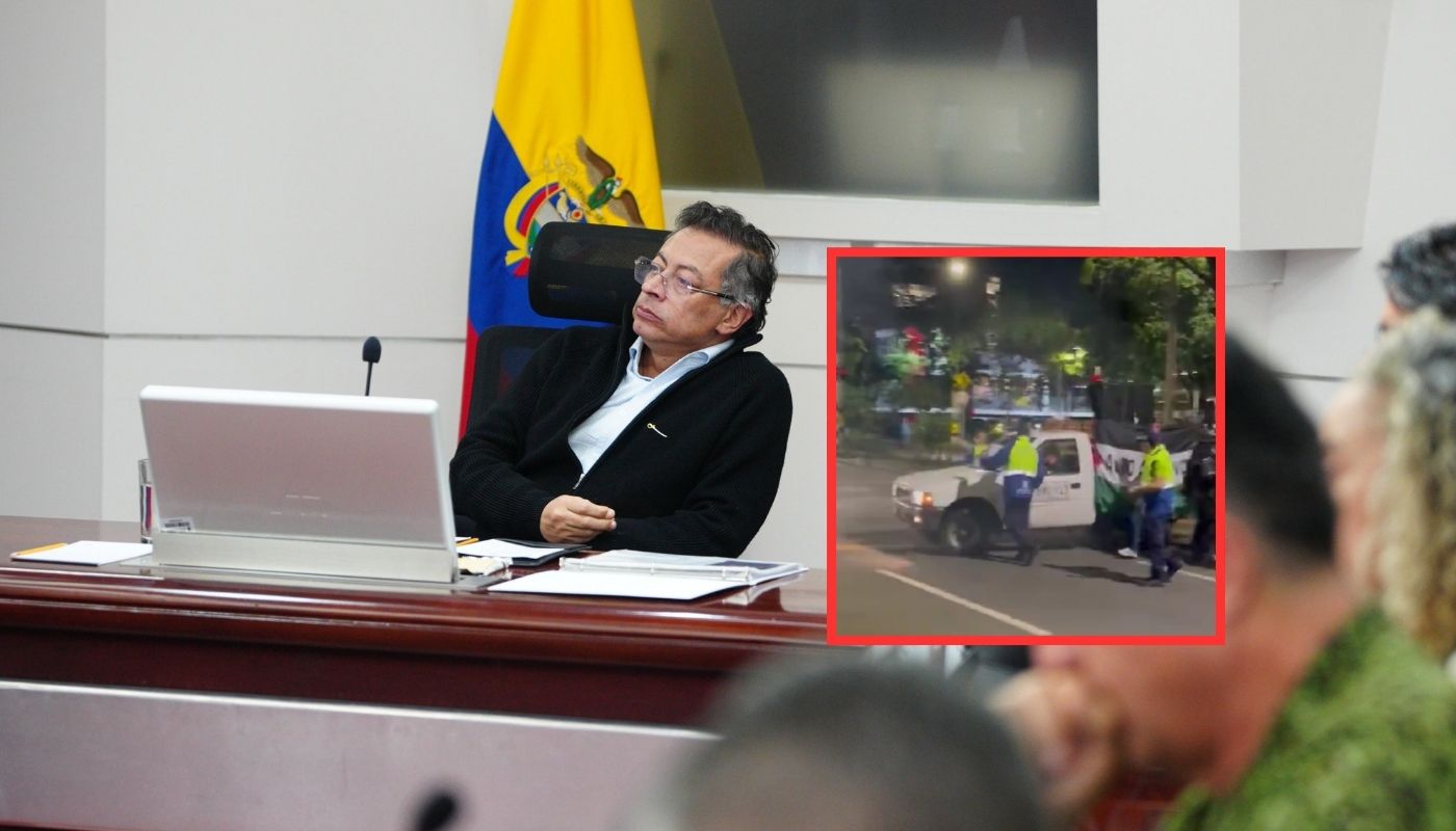 Gustavo Petro reaccionó a desmanes en protesta pro-Palestina en Medellín Ordenó violencia