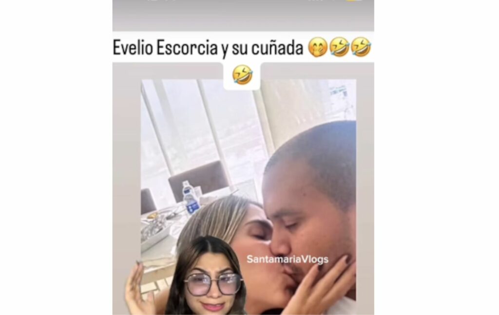 Supuesta foto de Dayana Jaimes y Evelio Escorcia.
