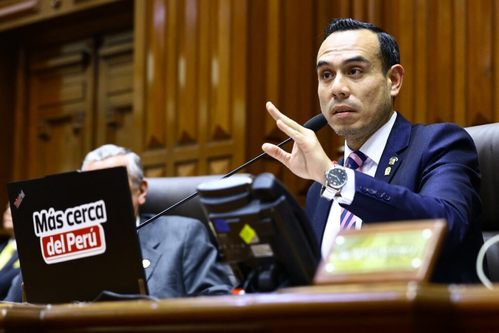 José Jeri, presidente del Congreso de Perú / AFP
