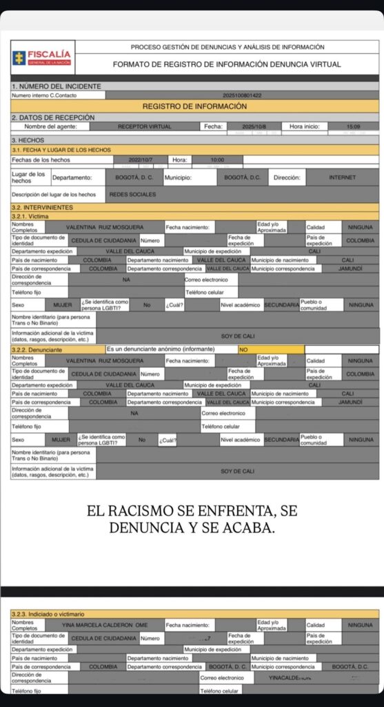Denuncia de 'La Jesuu' en la Fiscalía - Instagram 'La Jesuu'