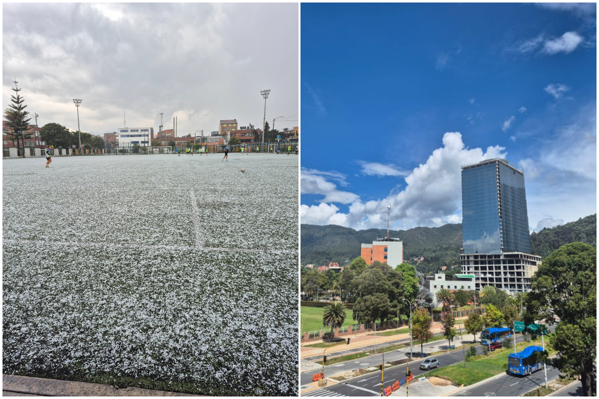 Granizó en Bogotá hoy: videos de qué pasó en Kennedy, mientras hacía sol