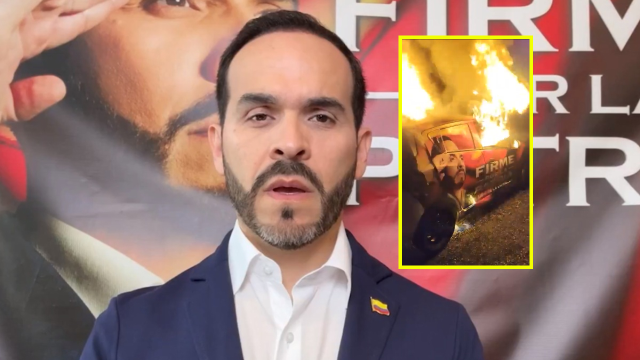 Quemaron carro de campaña de Abelardo De La Espriella en Arauca: qué se sabe
